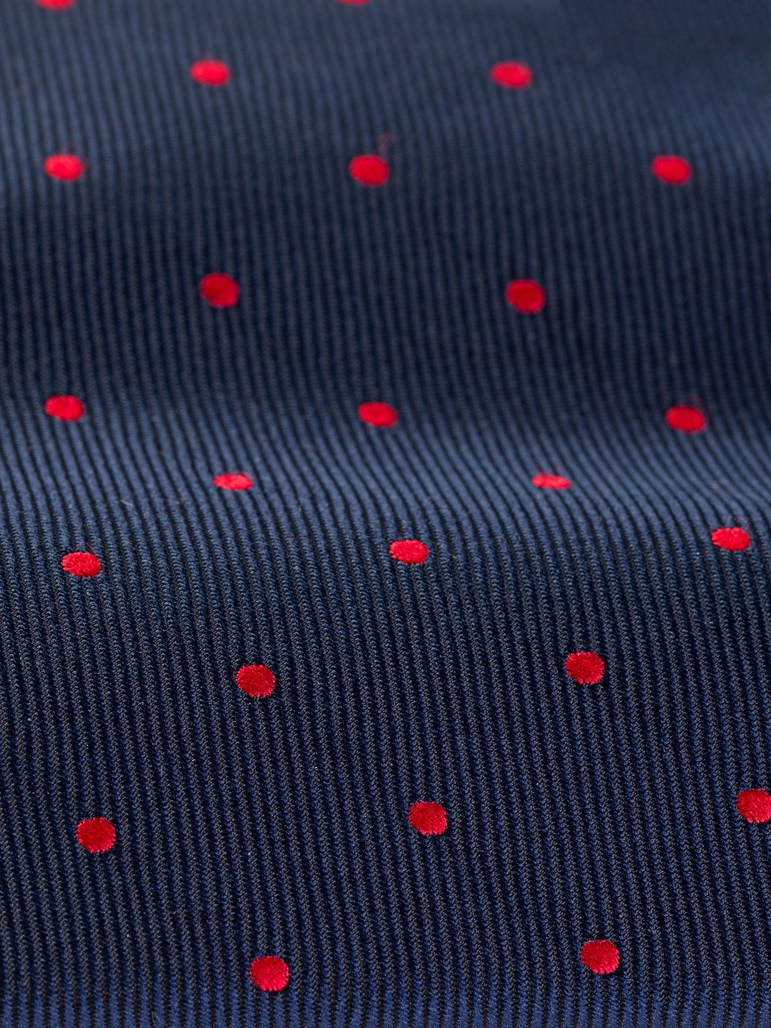 Navy Polka-Dot Tie 9cm - BRABION