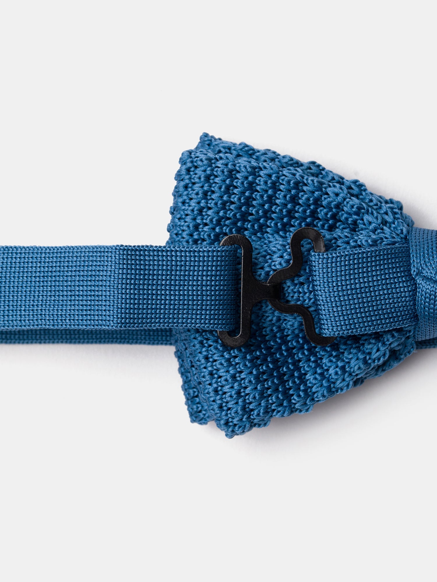 Sky Blue Knitted Bow Tie - BRABION
