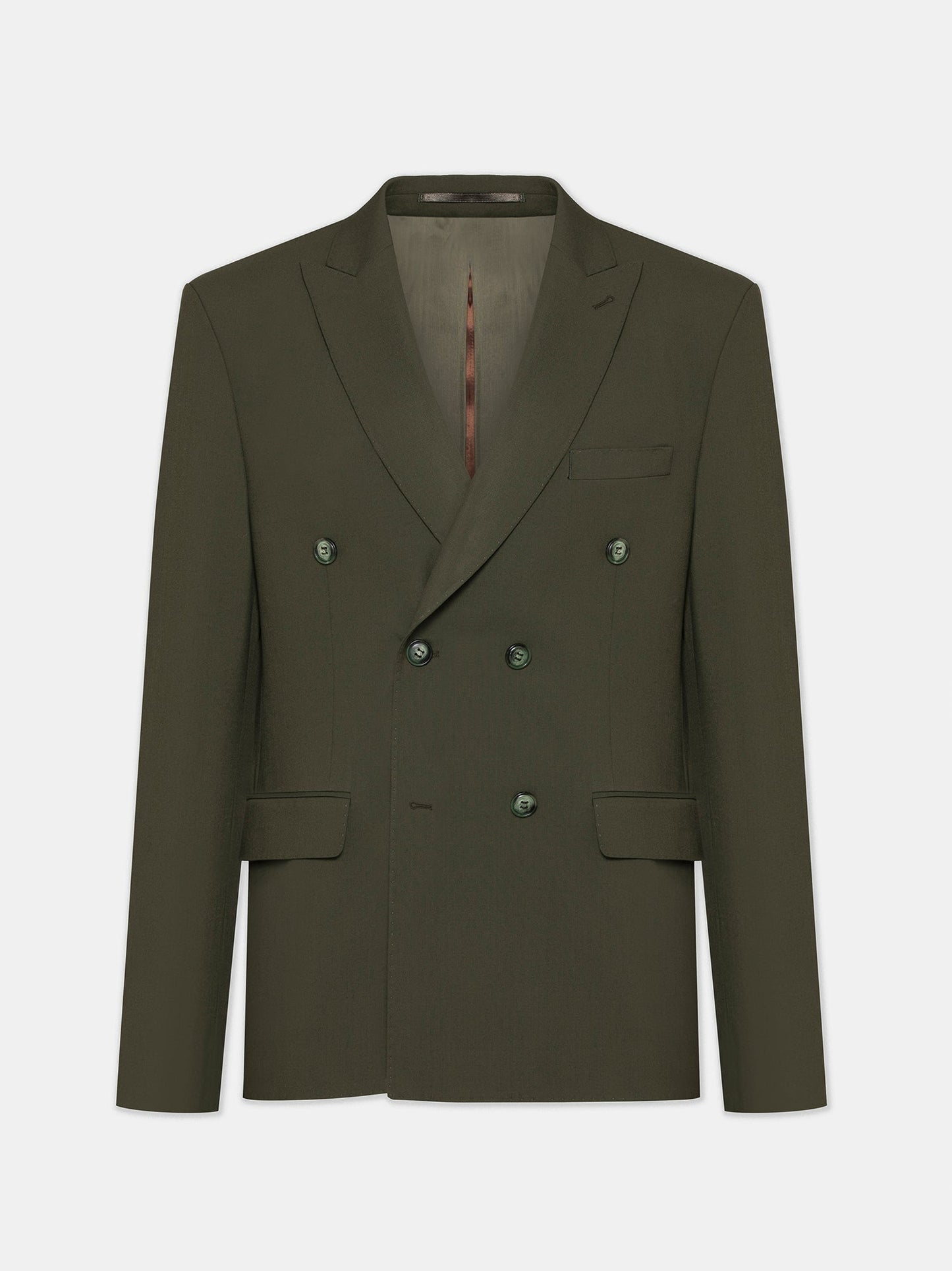 Khaki Double Breasted Suit 2-Piece VIOSSI