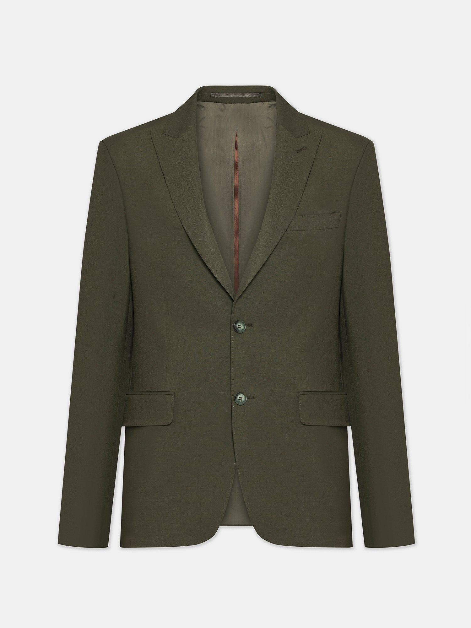 Khaki Modern-Fit Suit 3-Piece VIOSSI