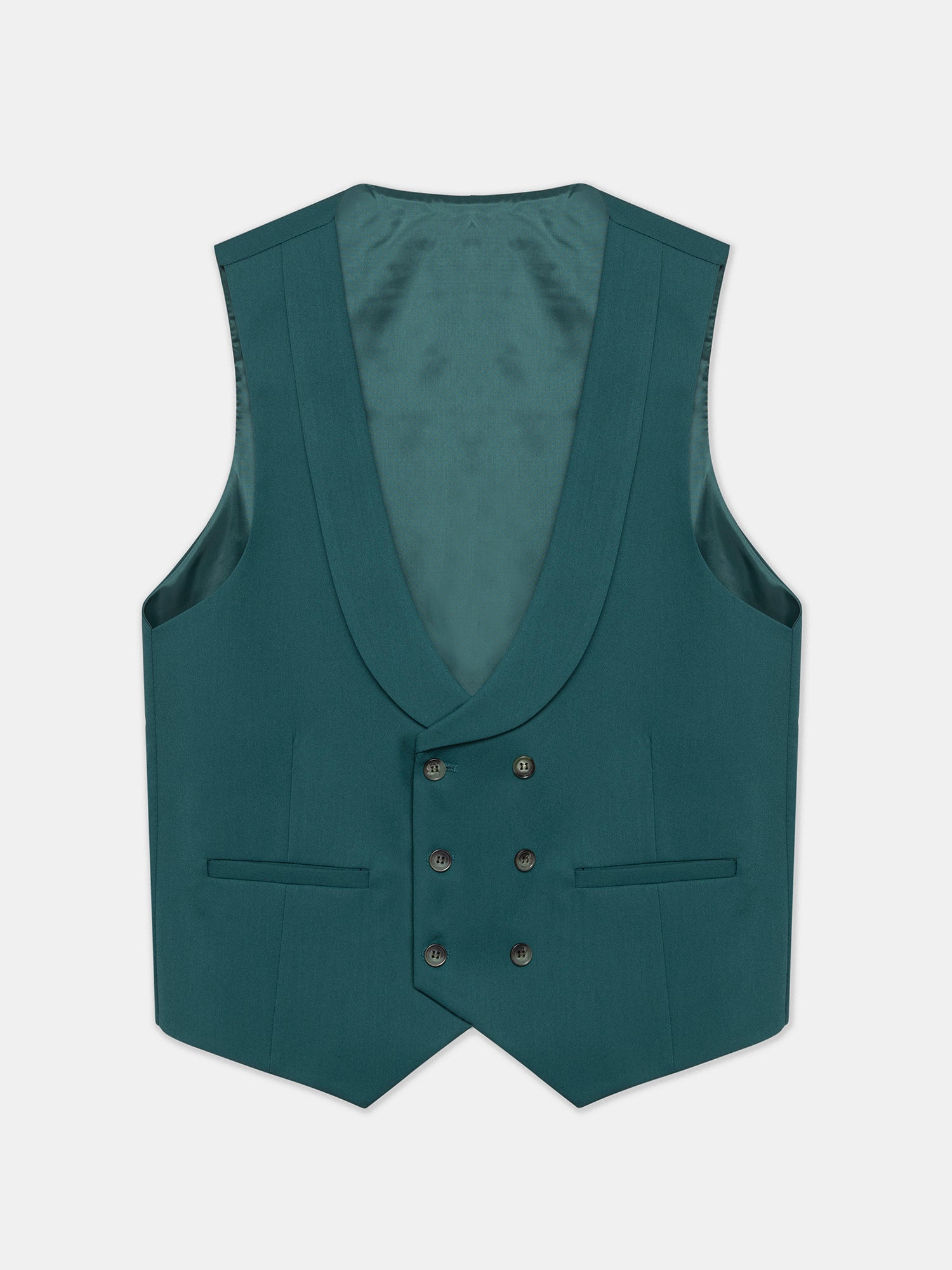 Green Modern-Fit Suit 3-Piece VIOSSI