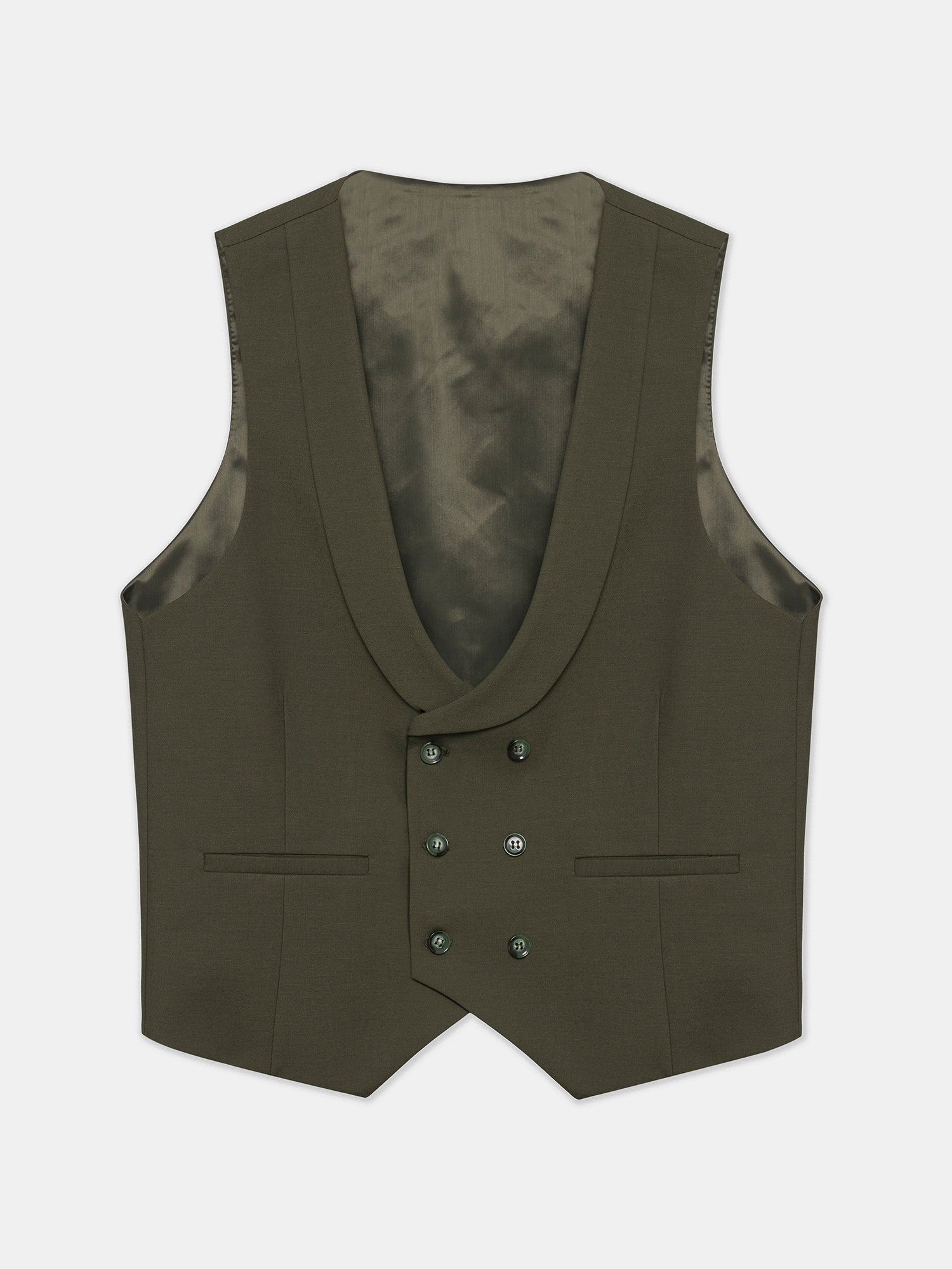Khaki Modern-Fit Suit 3-Piece VIOSSI