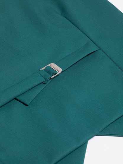 Green Modern-Fit Suit 3-Piece VIOSSI