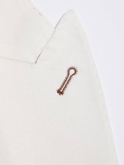 White Double Breasted Suit 2-Piece VIOSSI