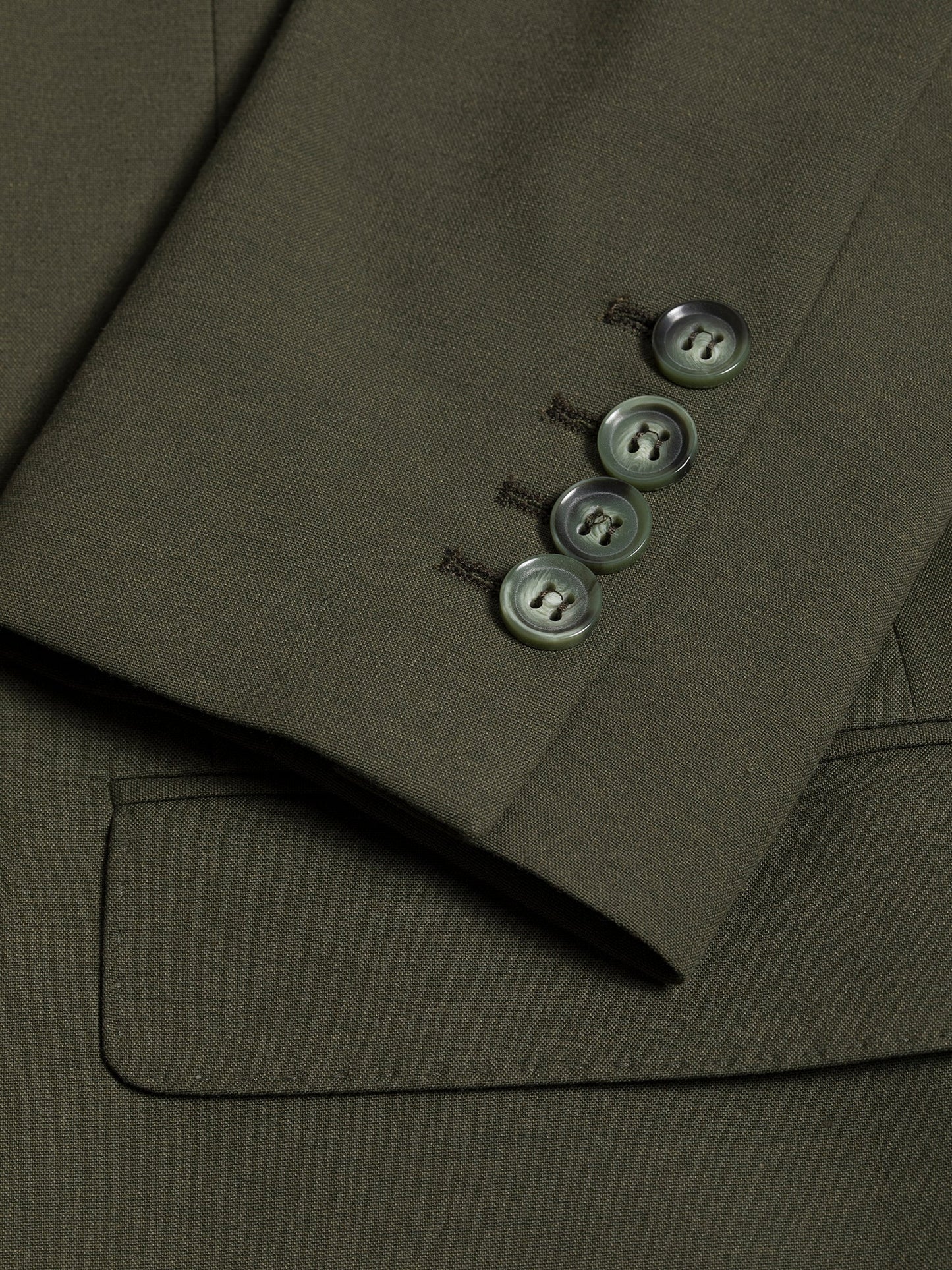 Khaki Modern-Fit Suit 3-Piece VIOSSI