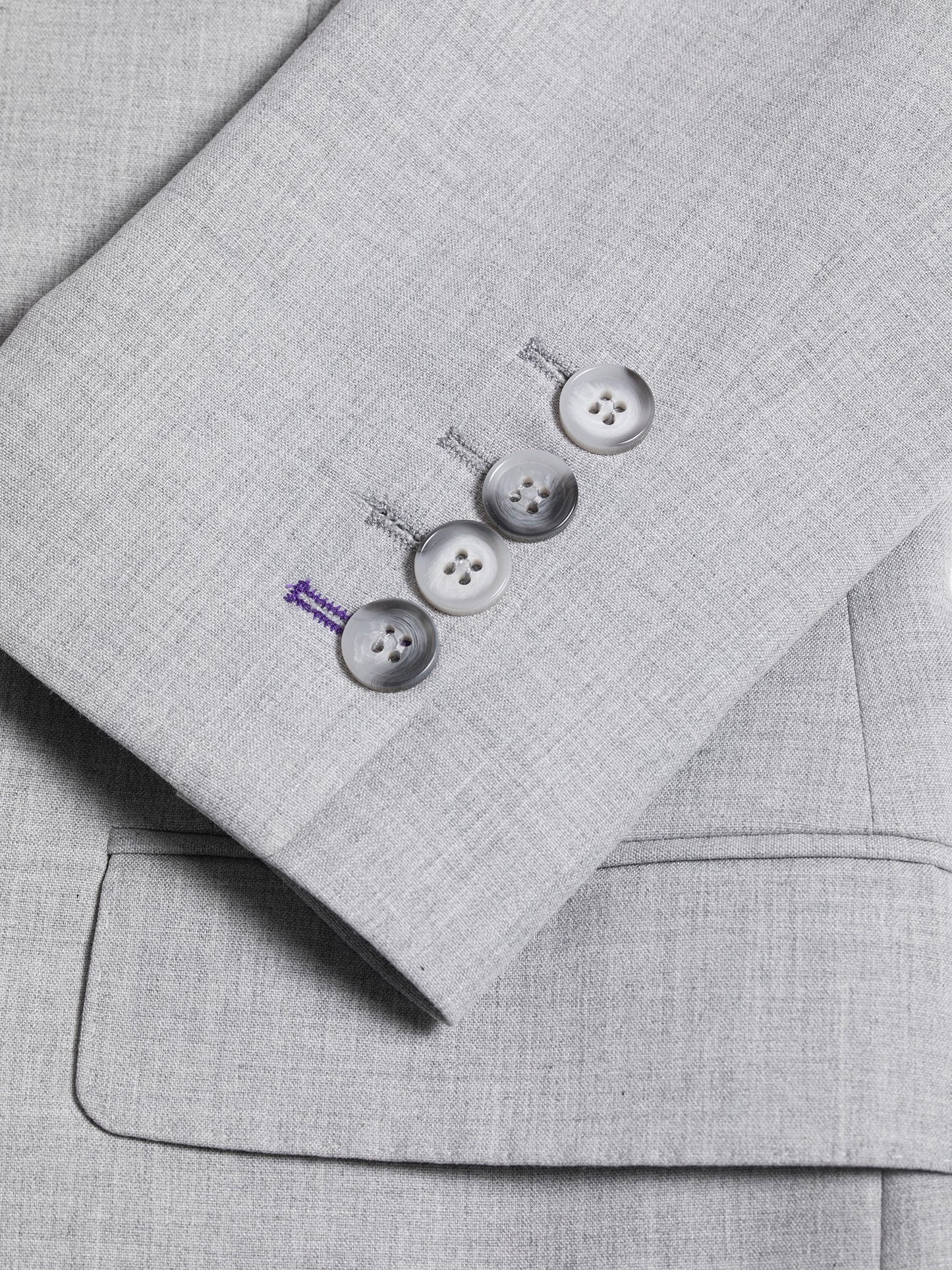 Grey Modern-Fit Suit 3-Piece VIOSSI