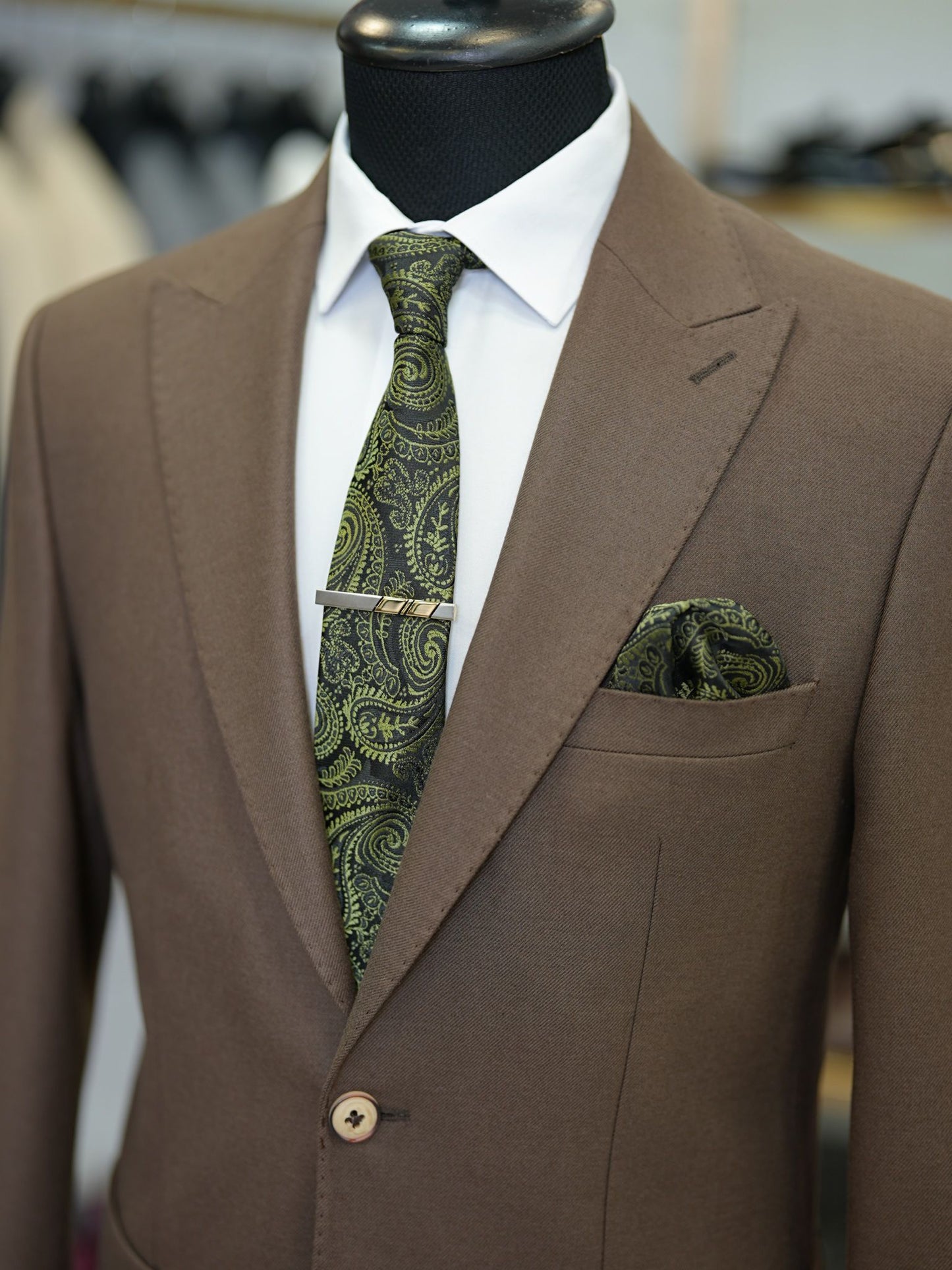 Brabion Vicenza Dark Brown Slim Fit 2 Piece Suit