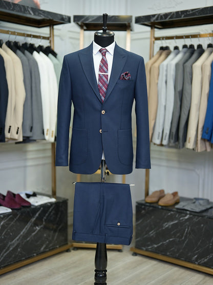 Brabion Vicenza Navy Blue Slim Fit 2 Piece Suit