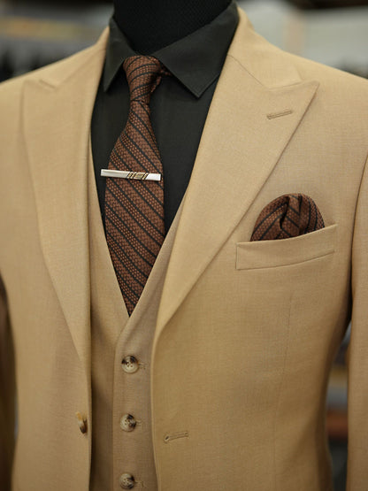 Brabion Maison Camel Slim Fit Suit: Elevate Your Wardrobe