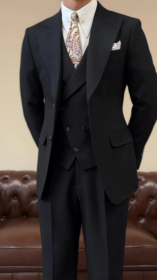 Men’s Black Milano Suit