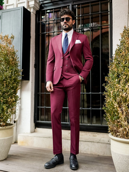 Bordeaux Slim-Fit Suit 3-Piece VIOSSI