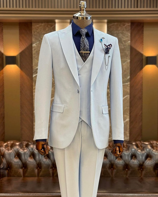 Brabion Abbot Light Blue Slim Fit Suit