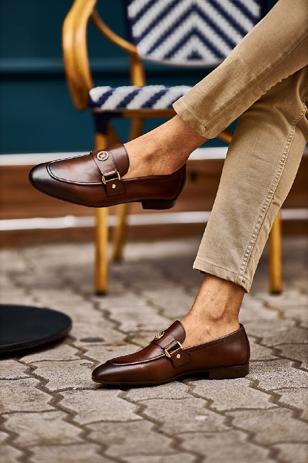 Brabion Levanzo Brown Penny Loafers