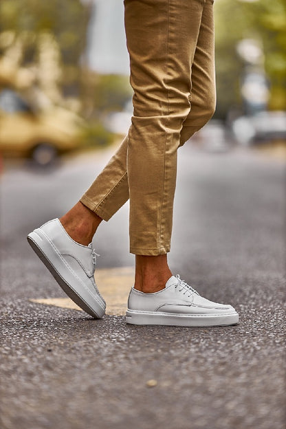 Brabion Levanzo White Sole Derby Sneakers