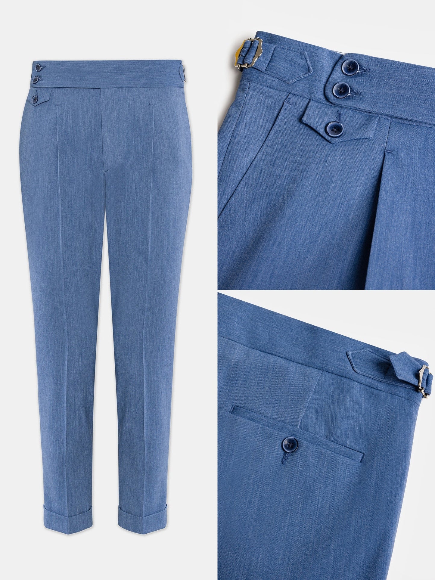 London Blue High Waist Slim-Fit Pants VIOSSI
