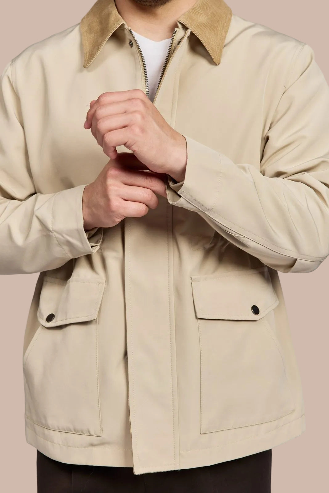 Men's Chelsea Jacket with Corduroy Collar