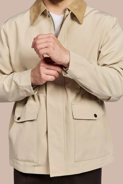 Men's Chelsea Jacket with Corduroy Collar