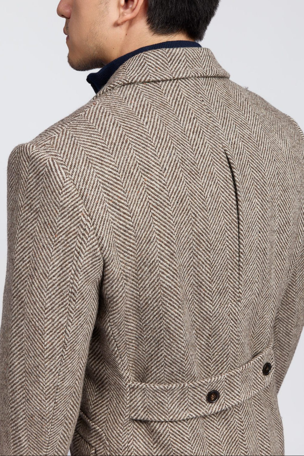 Men's Chelsea Double-Breasted Tweed Coat