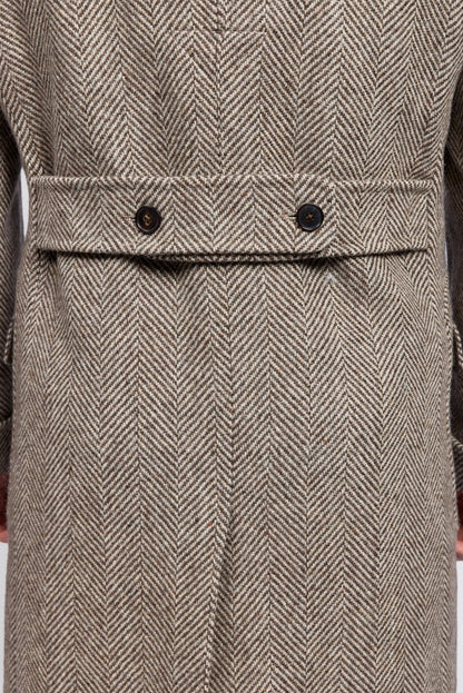 Men's Chelsea Double-Breasted Tweed Coat