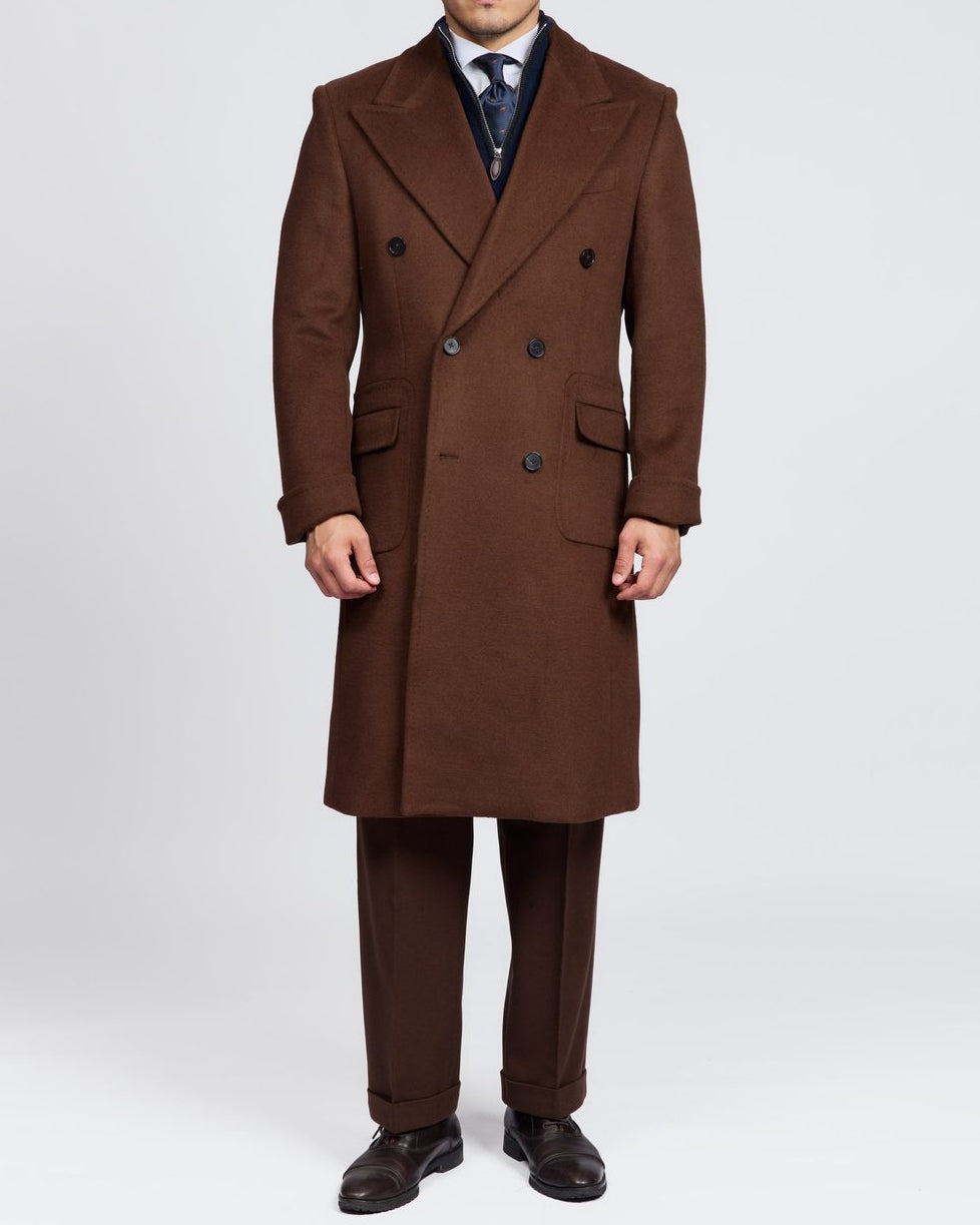 Men's Classic Double-Breasted Chelsea Coat