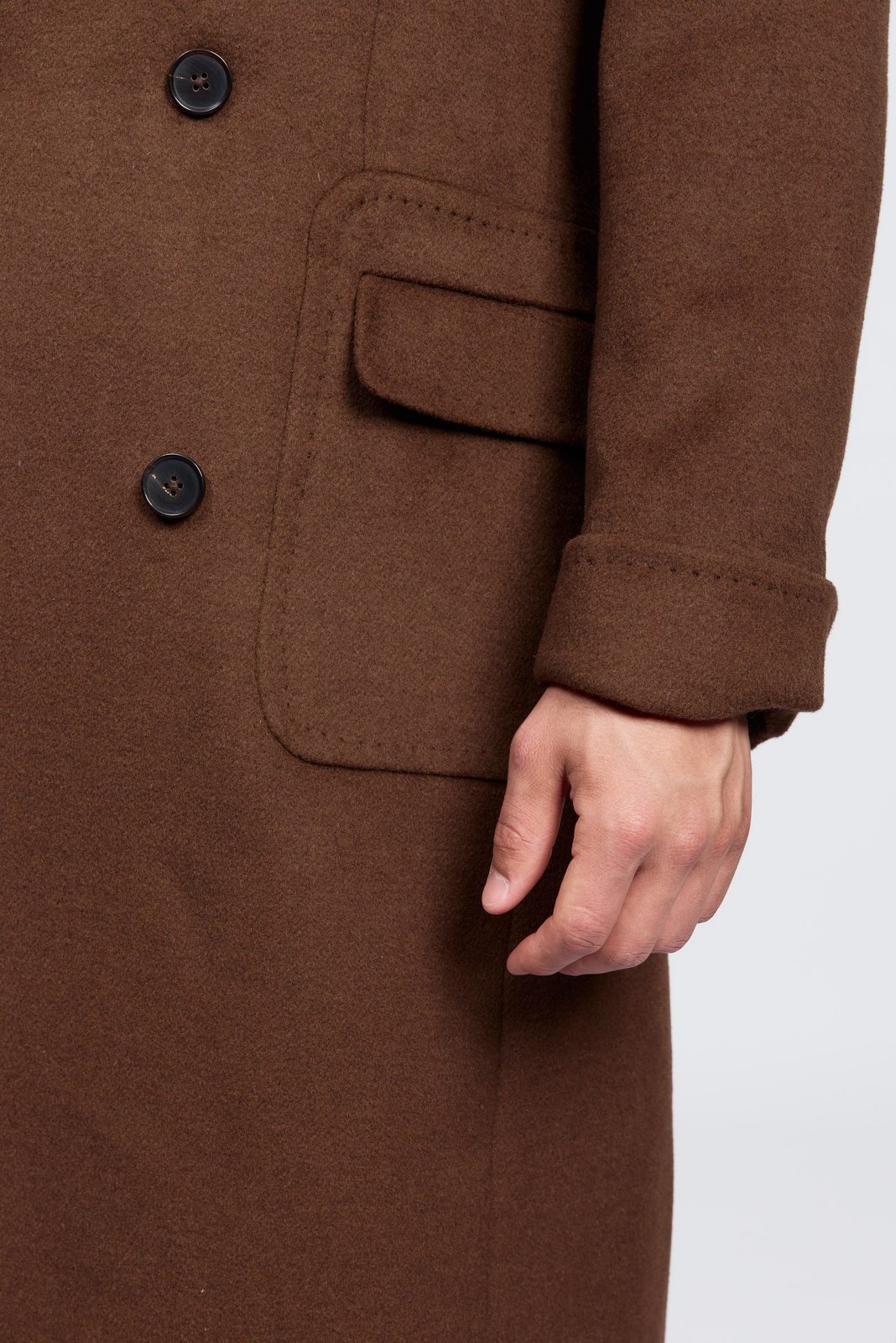 Men's Classic Double-Breasted Chelsea Coat