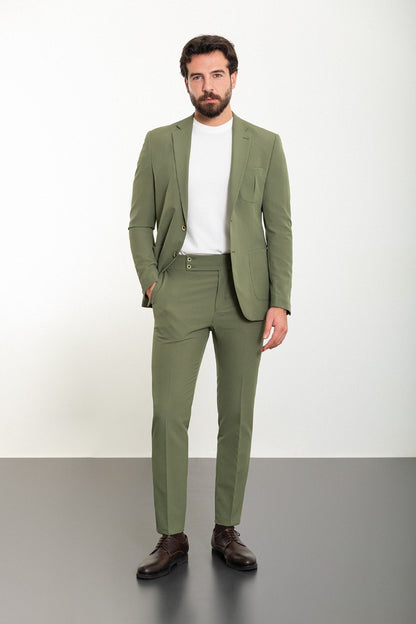 Brabion Marco Khaki Slim Fit 2 Piece Suit