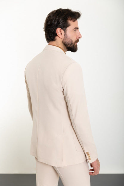 Brabion Marco Beige Slim Fit 2 Piece Suit