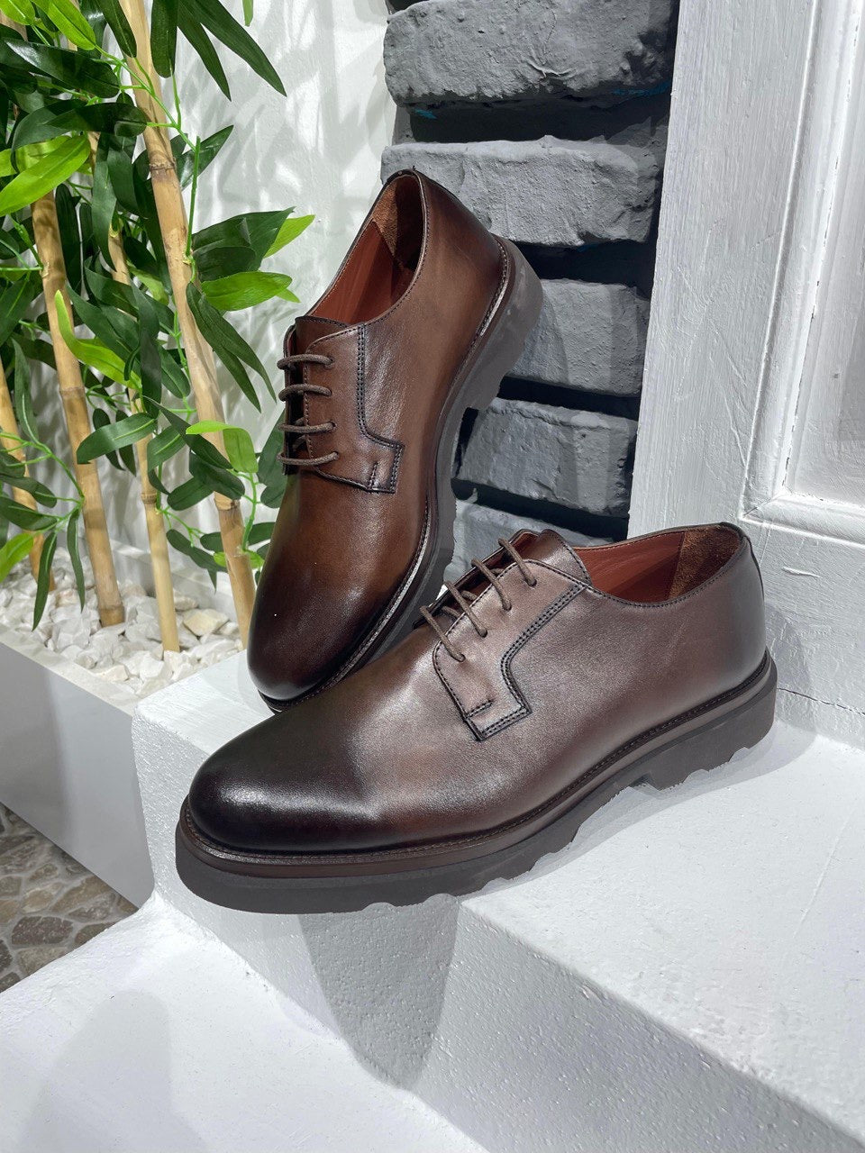 Brabion Belton Brown Leather Shoes