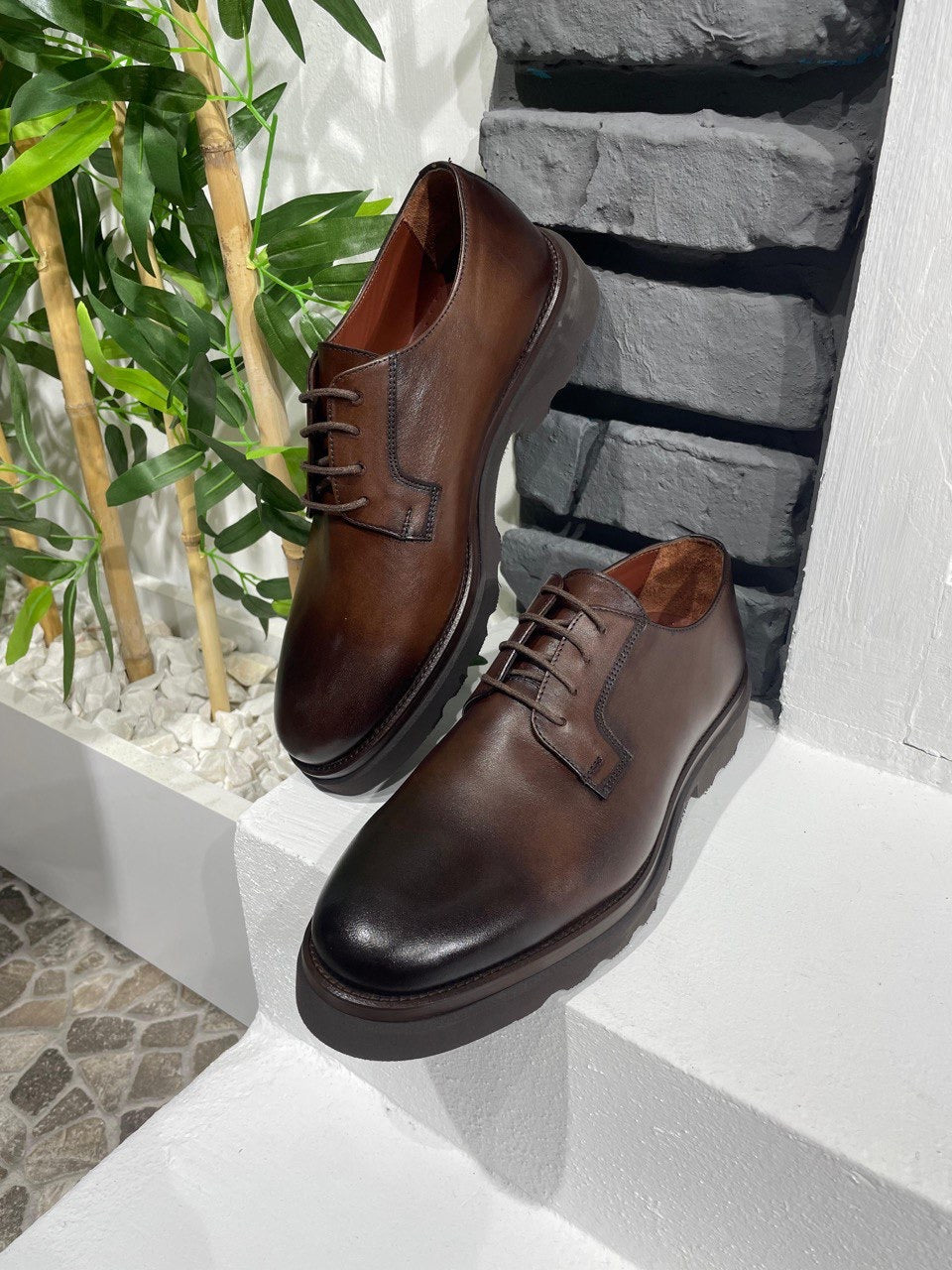 Brabion Belton Brown Leather Shoes