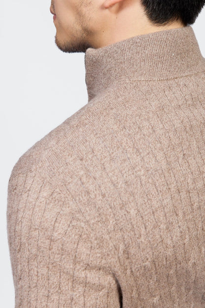 Amalfi Half-Zip Wool Knit Sweater
