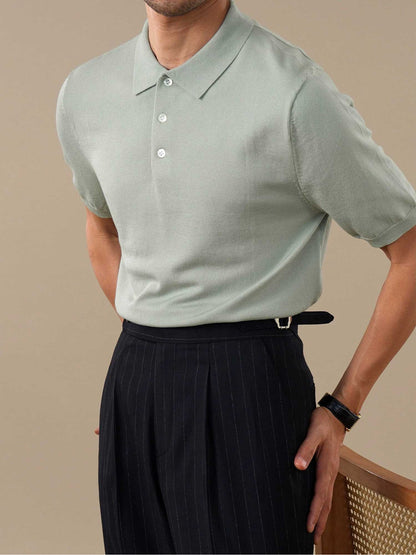 Men's Italian-Style Lyocell Polo Shirt BRABION