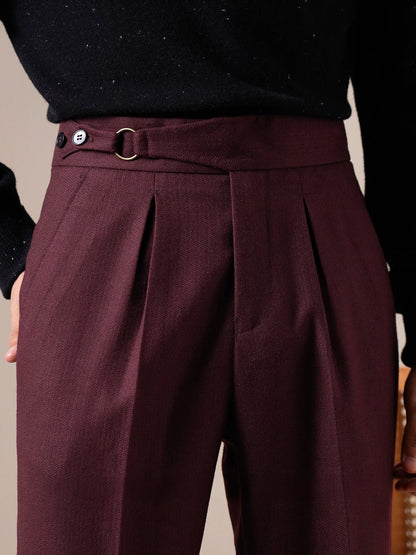 Pantaloni eleganti Gurkha a vita alta Torino