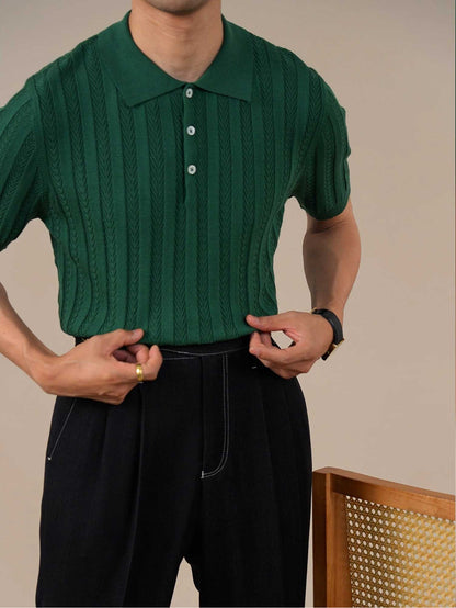 Men’s Cooling Lyocell Knit Polo Shirt BRABION