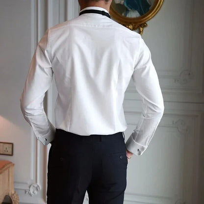 Wing Collar Tuxedo Shirt