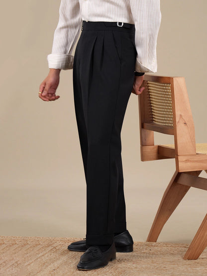 Pantaloni eleganti Napoli in misto lana