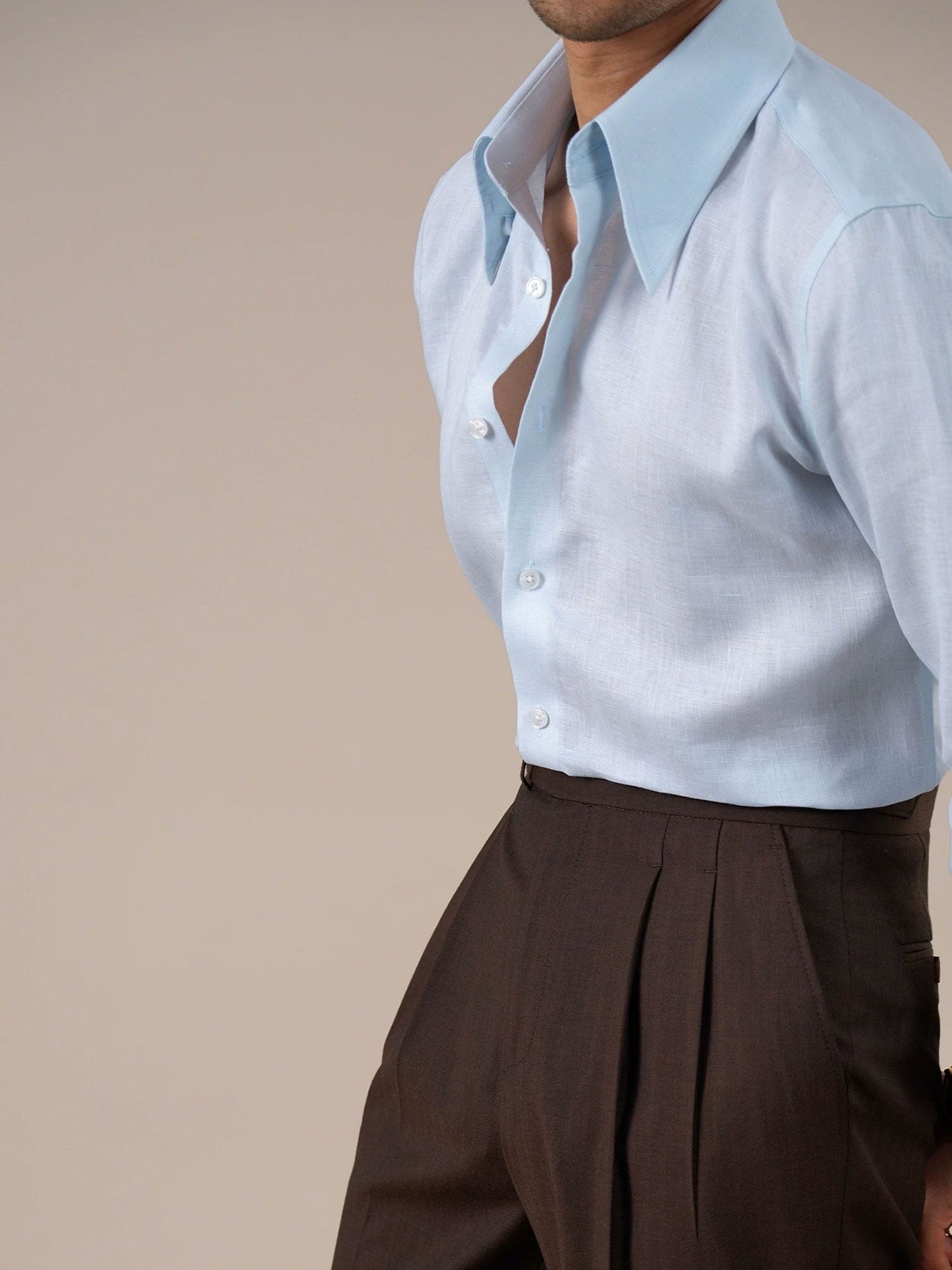Men's Breathable Linen Shirt BRABION