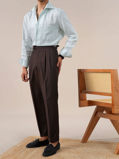 Men’s Long-Sleeve Linen Shirt BRABION