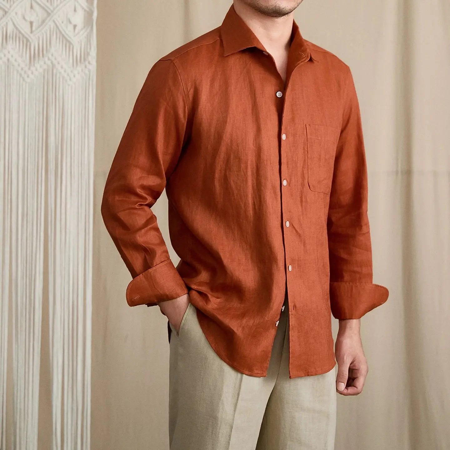 one piece collar dress shirt Eton x Tretorn Striped Relaxed yet refined One-Piece Collar Polo | Olive