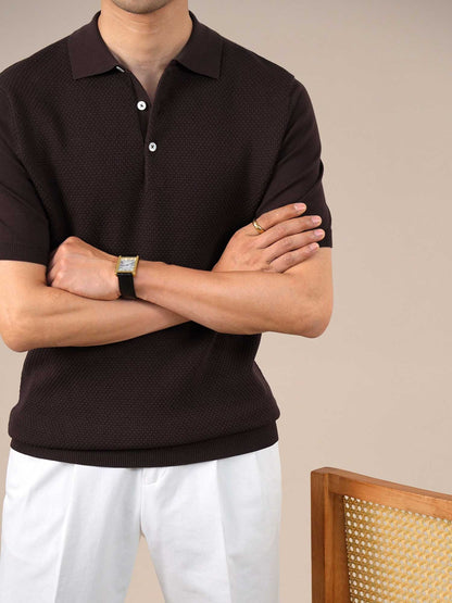 Men’s Cooling Lyocell Textured Polo Shirt BRABION