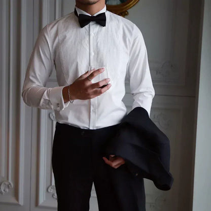 Wing Collar Tuxedo Shirt