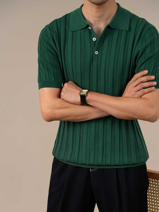 Men’s Cooling Lyocell Knit Polo Shirt BRABION