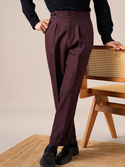 Pantaloni eleganti Gurkha a vita alta Torino
