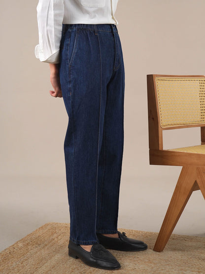 Men’s Relaxed-Fit High-Waist Denim Jeans BRABION