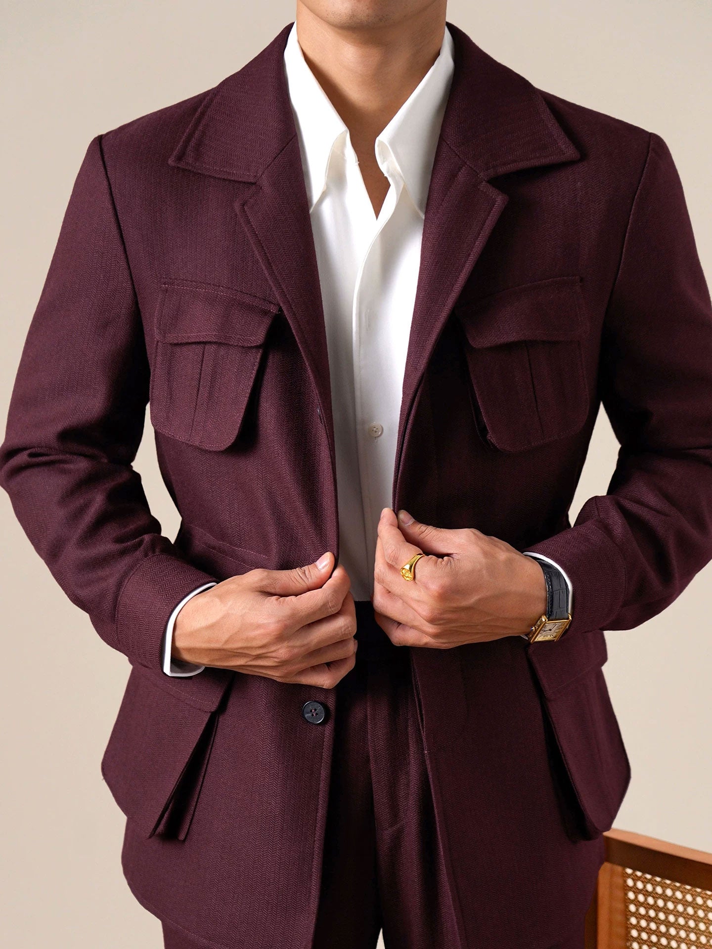 Men's Italian-Style Hunting Retro Jacket - BRABION