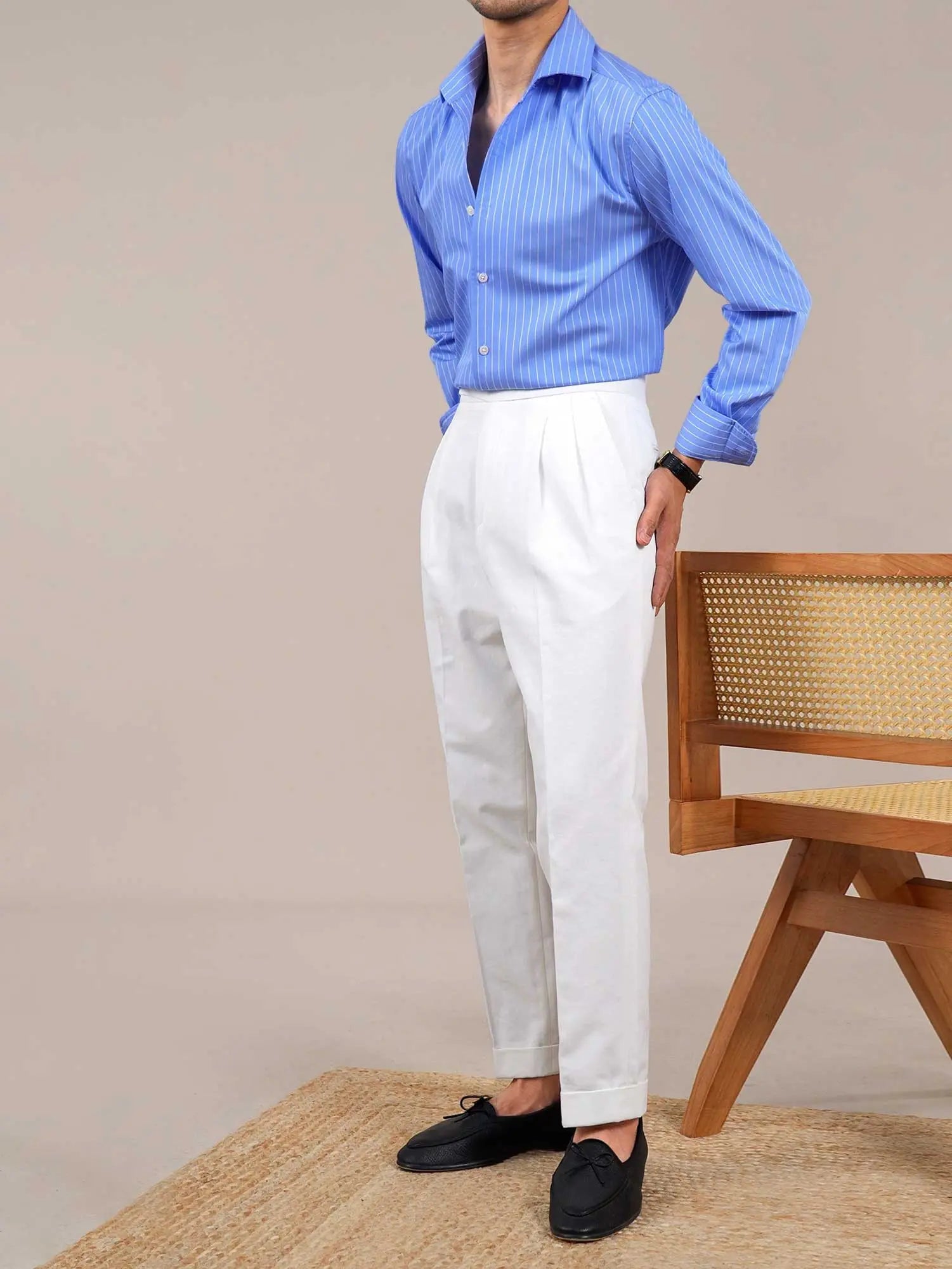 italian dress shirts Spread Collar Blue Twill Shirt 32/33 / 16 Spread Collar Blue Dress Shirt Italian Twill 100% cotton with cutaway spread collar. Italian Casual Shirts and Dress