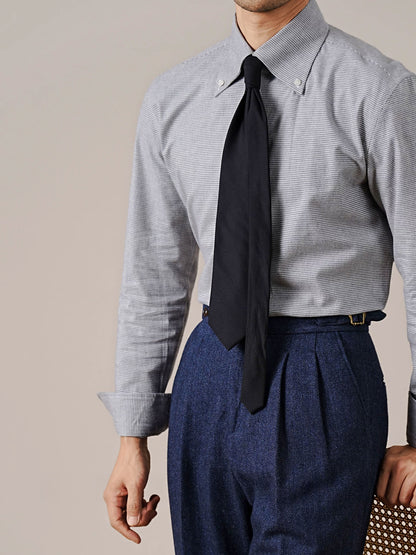 Men’s Italian-Style Point Collar Cotton Dress Shirt