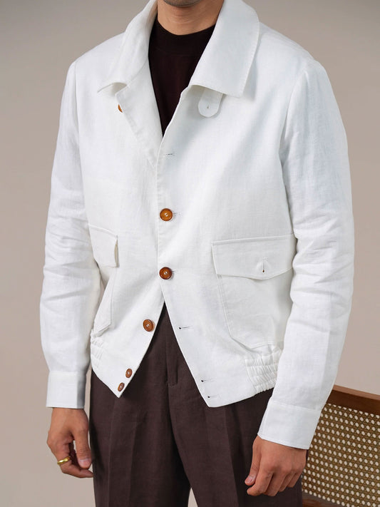 Men's Old Money Linen Jacket BRABION