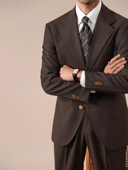 Chaqueta Retro Napoli Formal Marrón