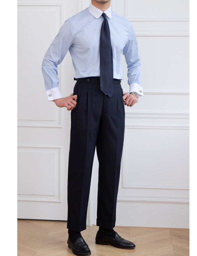 French Blue Cuff Shirt