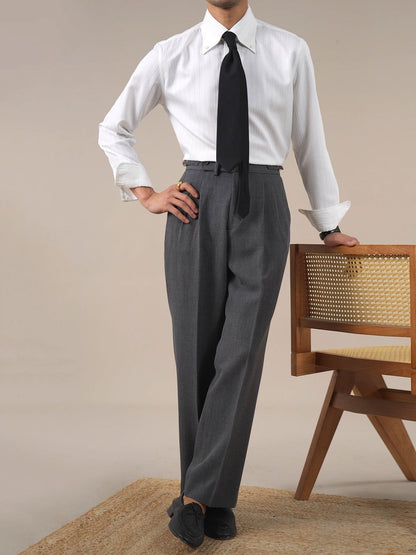 Men’s Vintage Pleated Dress Trousers BRABION